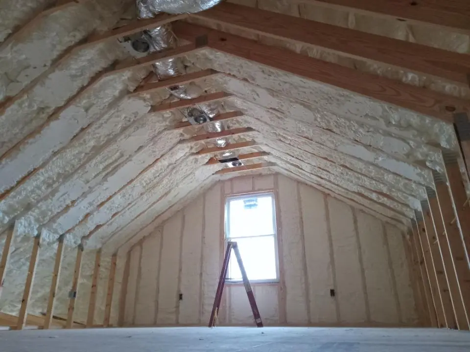 Spray foam roofing application for Crawl Space Insulation project in Shelton